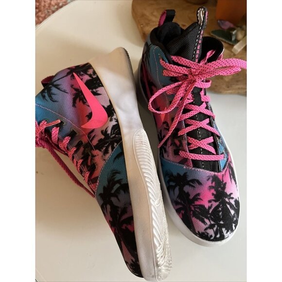 Nike Hyperfr3sh QS Palm Trees Men's Size 8.5 Shoes Blue Lagoon Pink 808781-400 - Picture 4 of 7